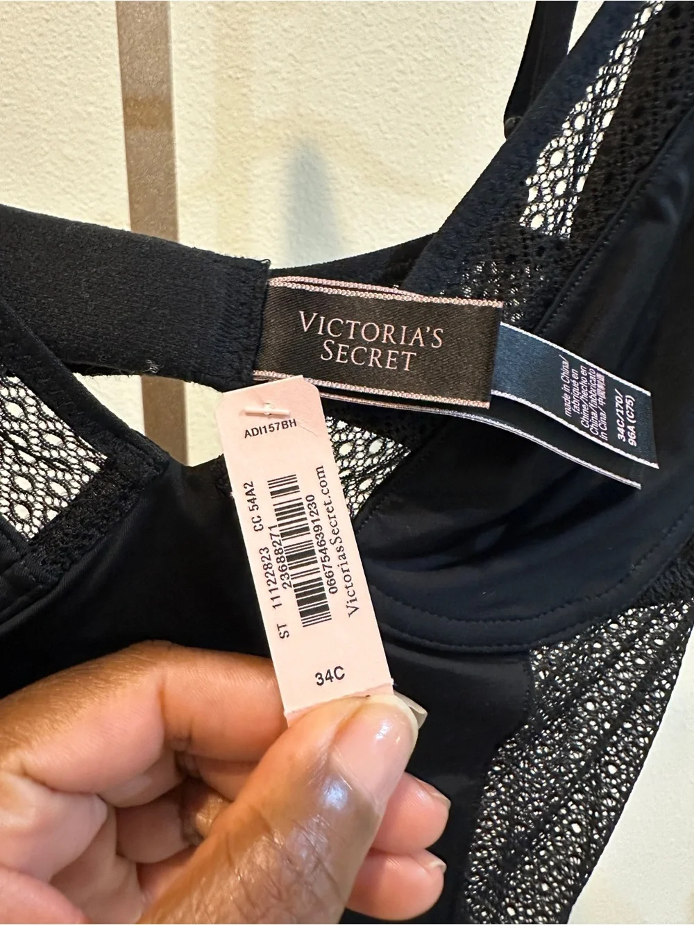 Victoria’s Secret Black Lace Teddy Bodysuit 34C NWT Underwire